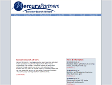 Tablet Screenshot of mercurypartner.com